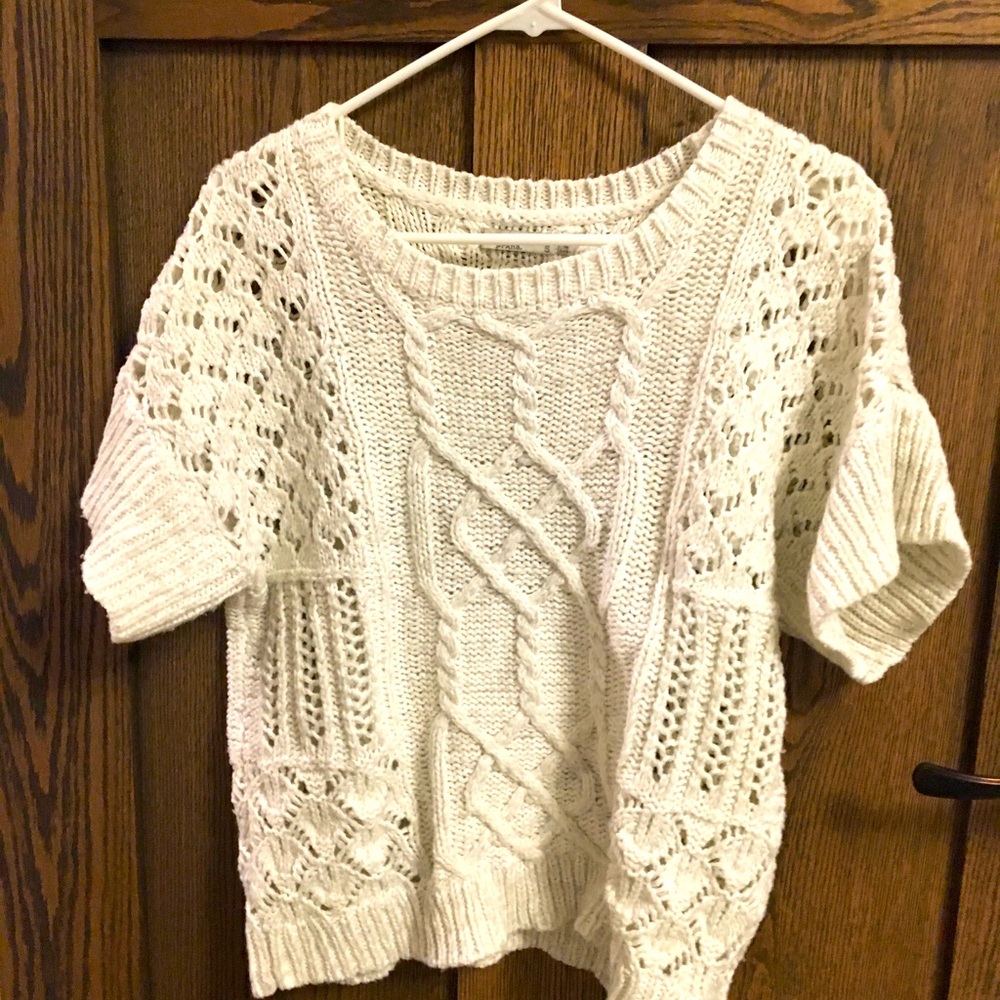 White Prana short-sleeved sweater size S